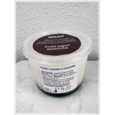 Čvrsti jogurt z okusom (Borovnica) - Kmetija Zadrgal
